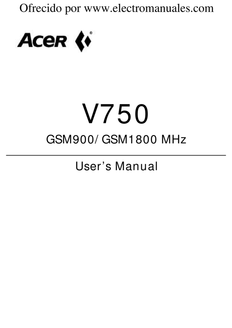 Acer V750 User manual Acer V750 User manual