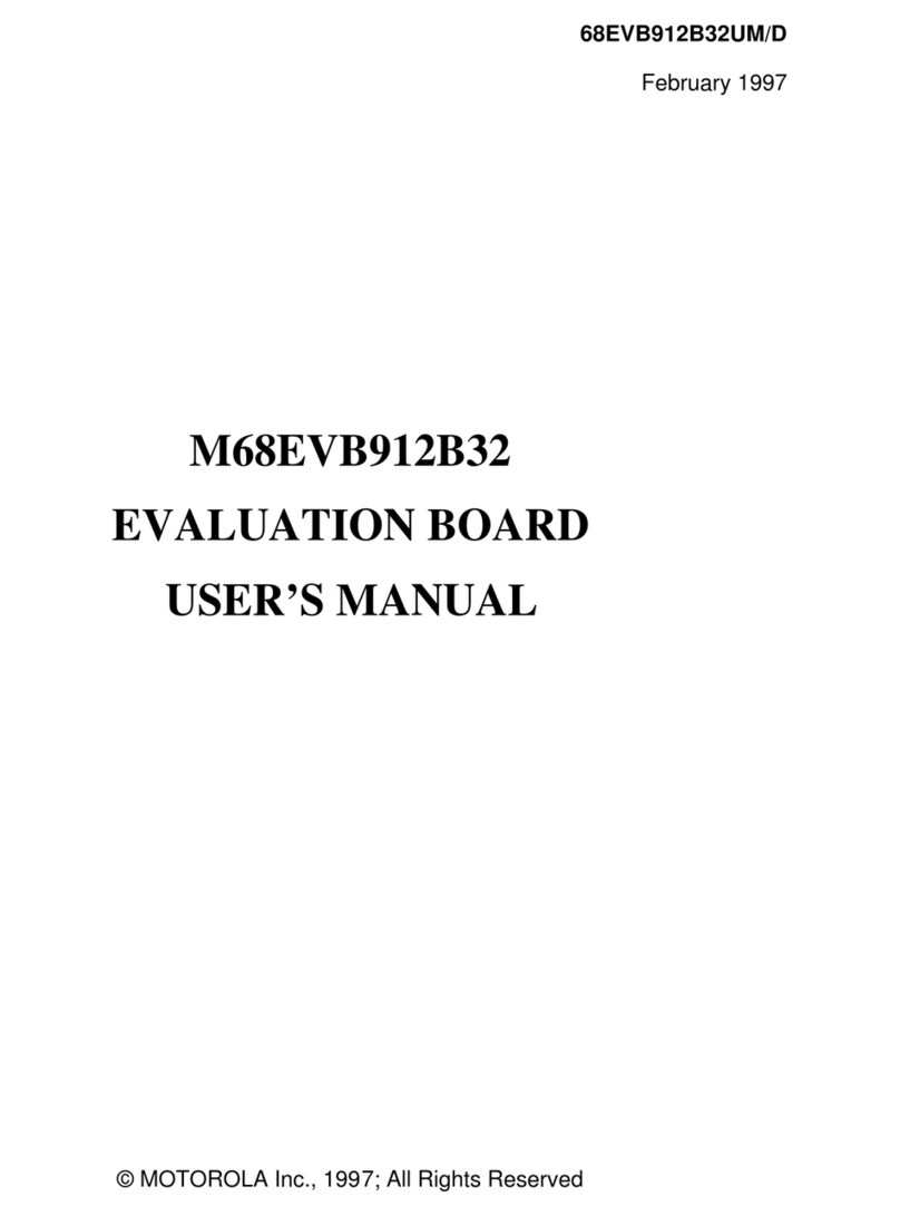 Motorola M68EVB912B32 User manual