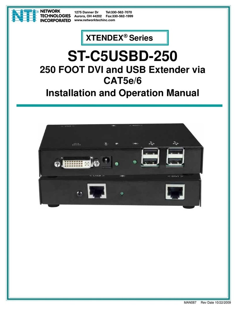 Network Technologies ST-C5USBD-250 User manual