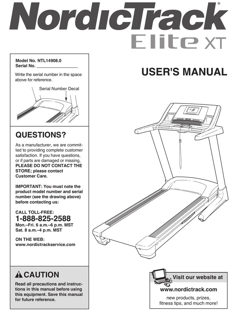 NordicTrack NTL14908.0 User manual