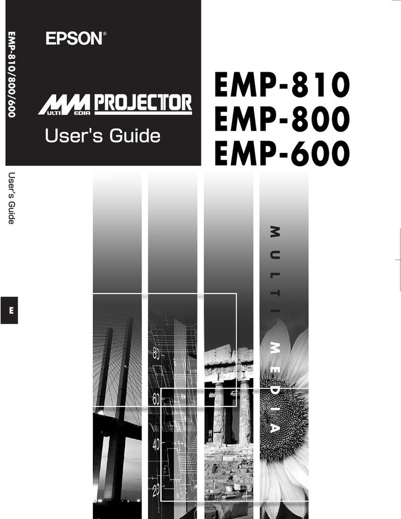 Epson EMP 800 User manual
