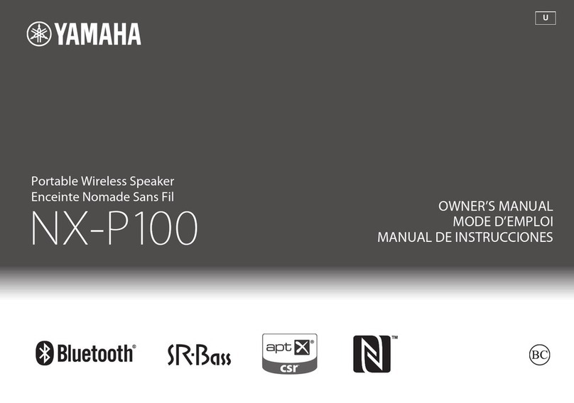 Yamaha NX-P100 User manual