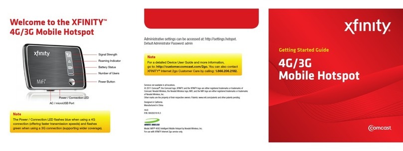 Comcast XFINITY User manual