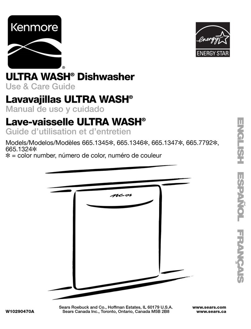 Kenmore 665.1345x User manual
