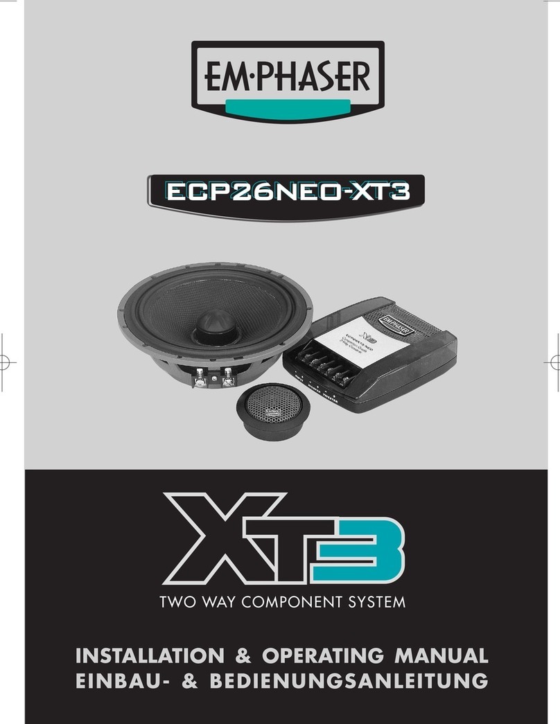 EMPHASER ECP26NEO-XT3 Installation & operating manual