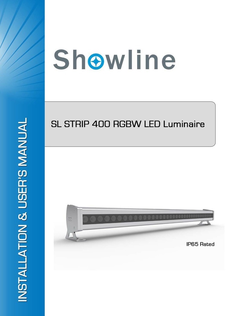 Showline SL Strip 400 RGBW Led Luminaire User manual