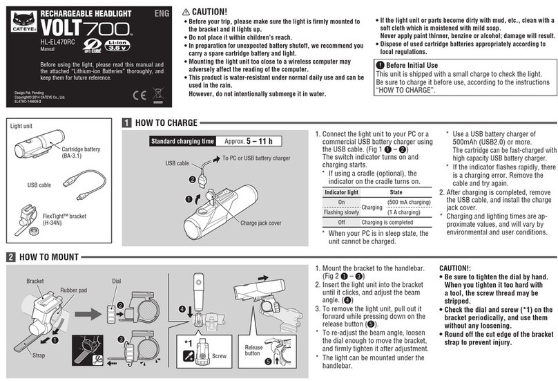 Cateye HL-EL470RC User manual