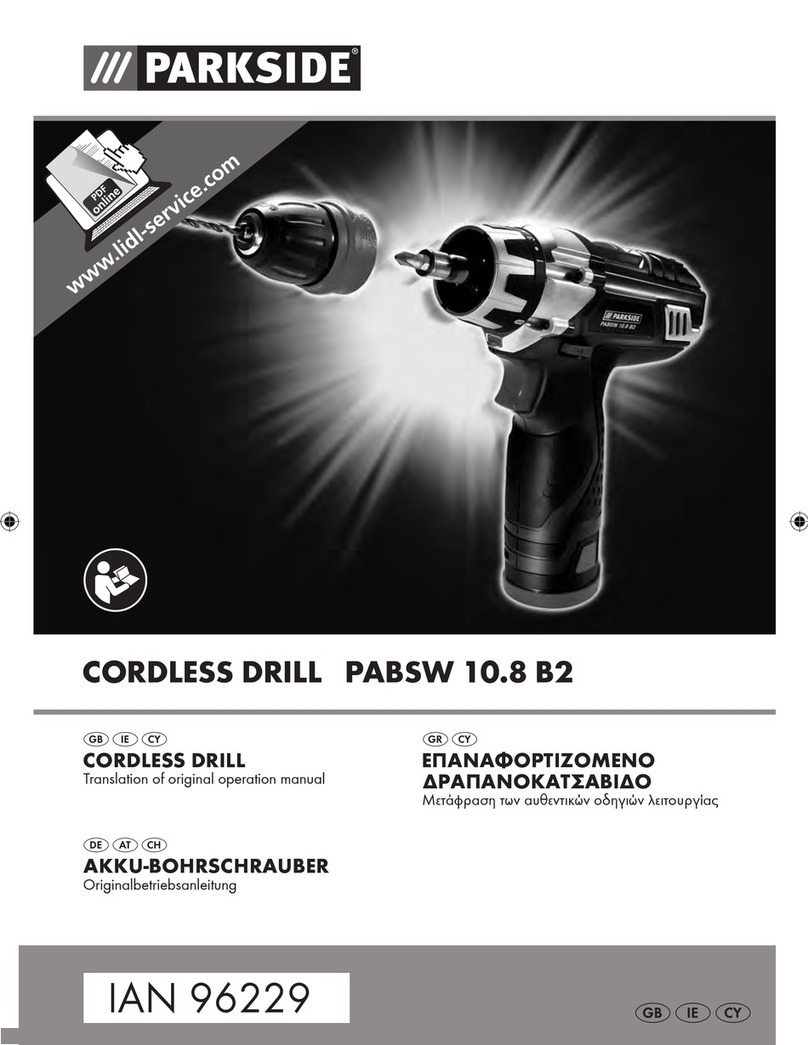 Parkside PABSW 10.8 B2 Operation manual