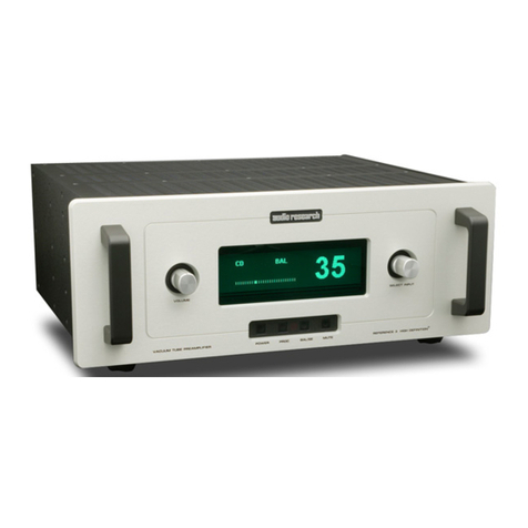 Audio Research Reference 3 User manual