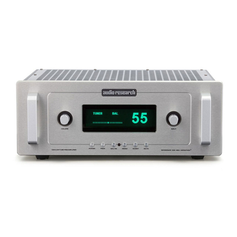 Audio Research Reference 5 SE User manual