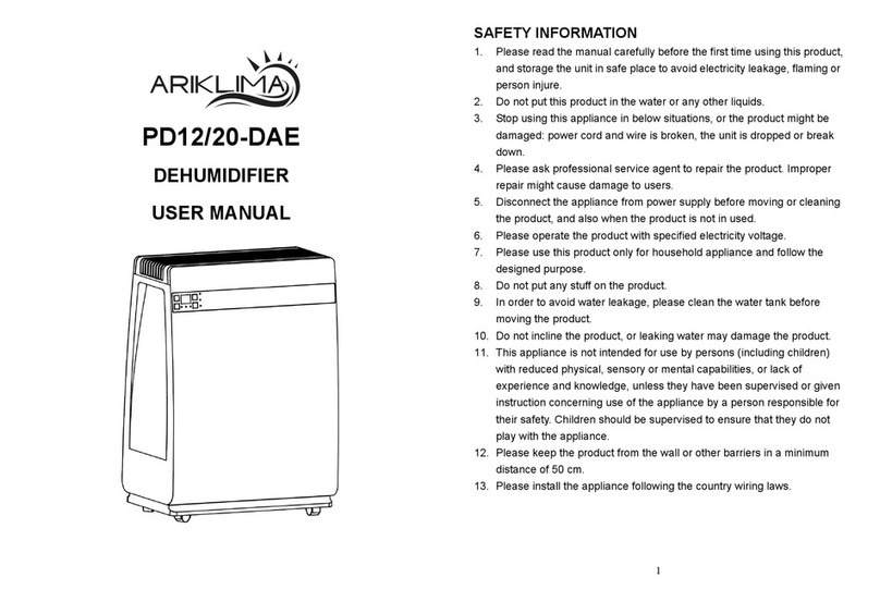 Ariklima PD12-DAE user manual