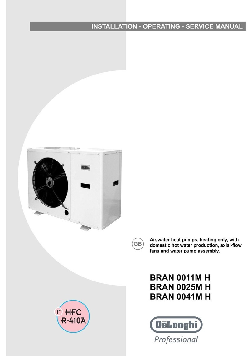 DeLonghi Bran 0011M H Installation, operating  & service instructions