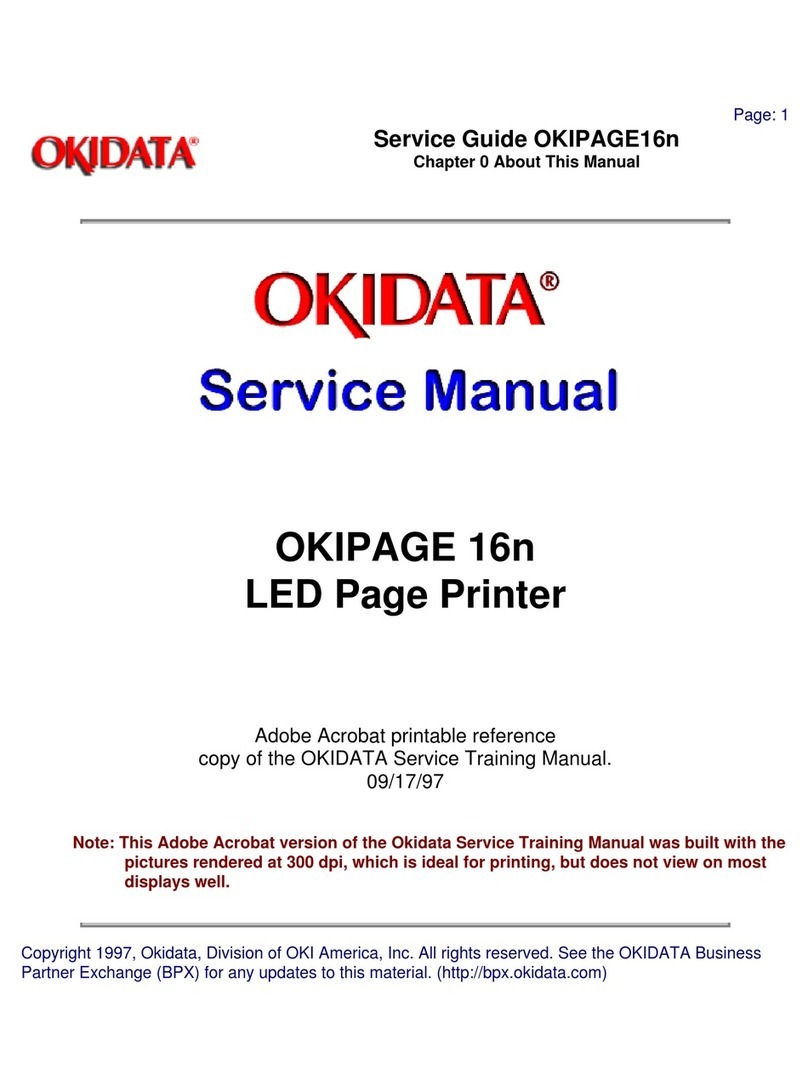 OKIDATA Okipage 16n User manual