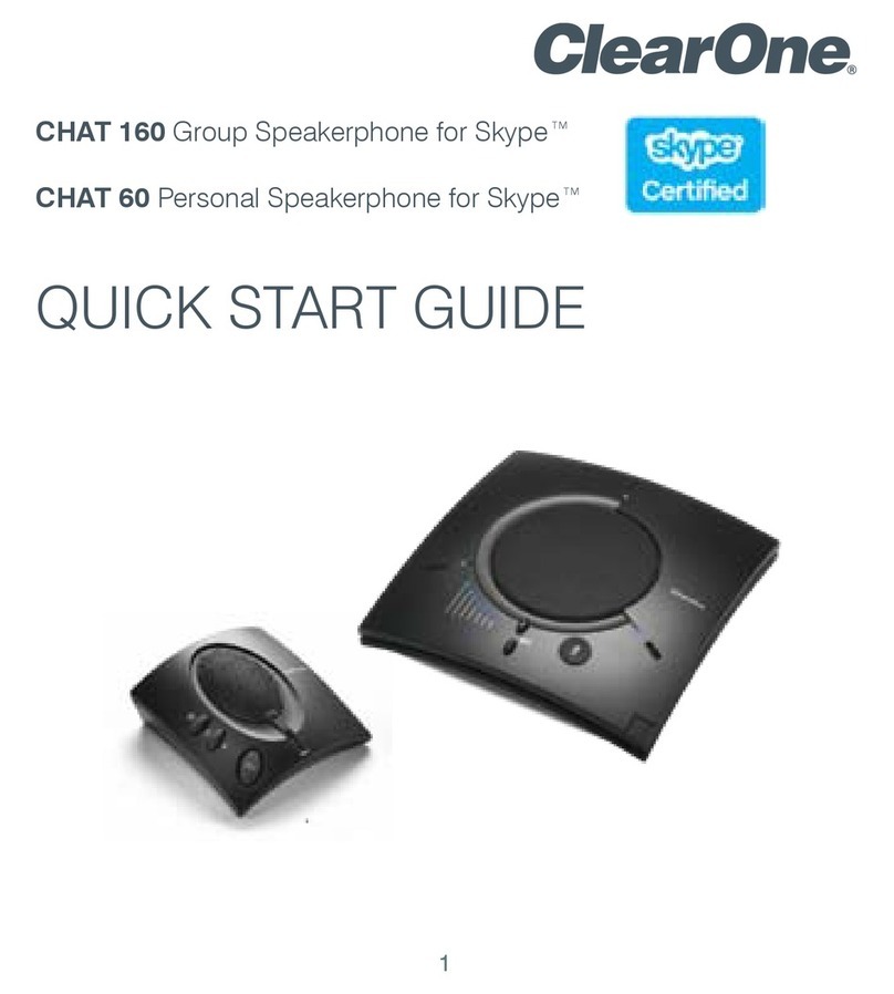 Clear One CHAT 160 quick start guide