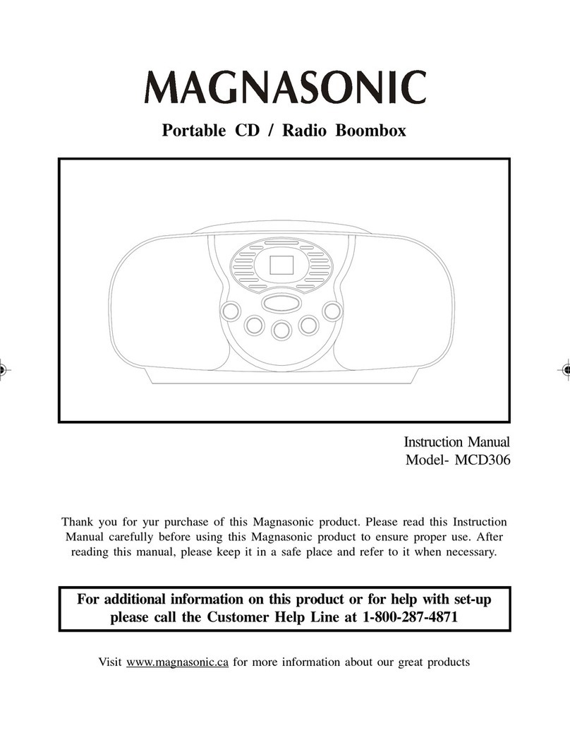 Magnasonic MCD306 User manual