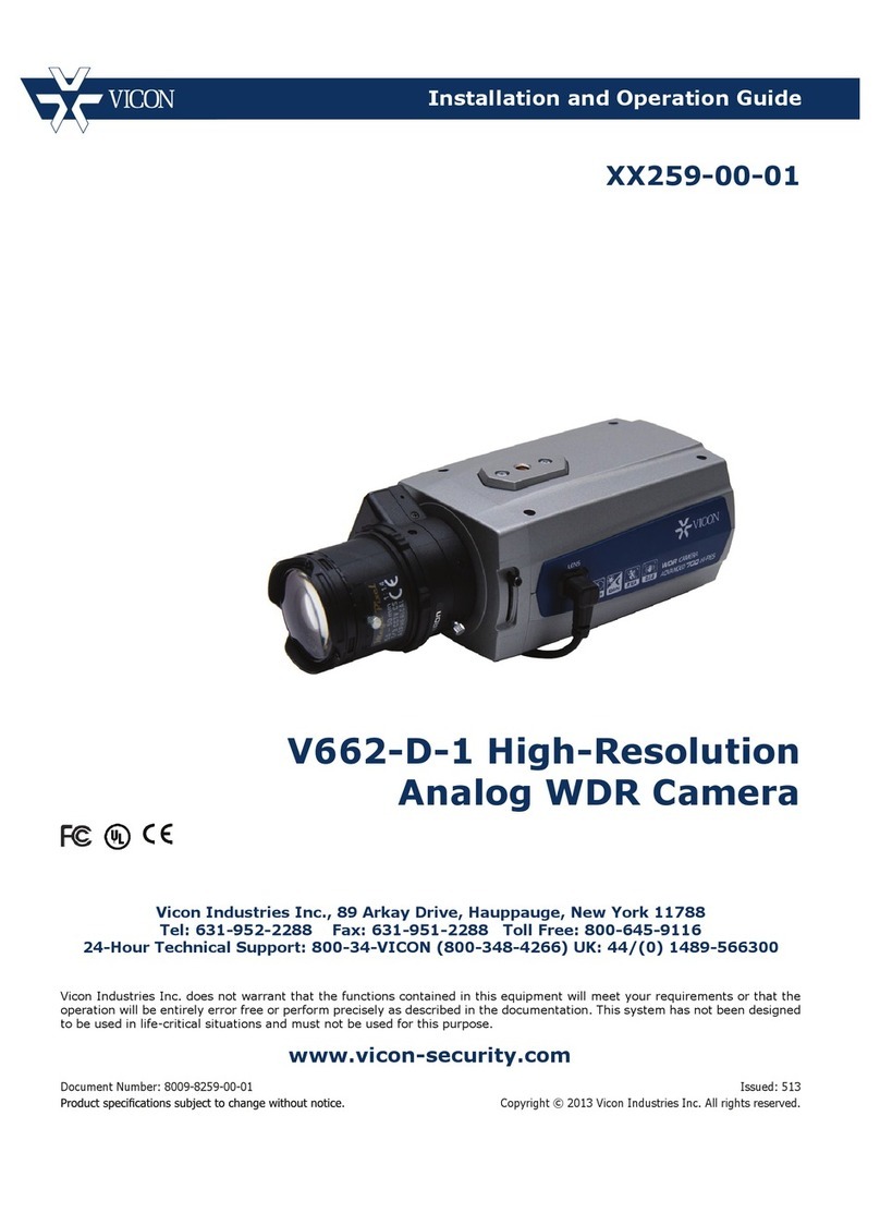 Vicon V662-D-1 Operating instructions