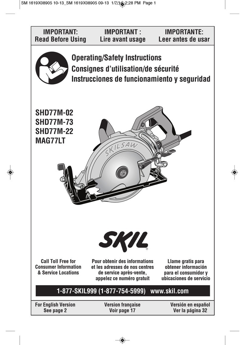 Skil SKILSAW SHD77M-02 Assembly instructions Skil SKILSAW SHD77M-02 Assembly instructions