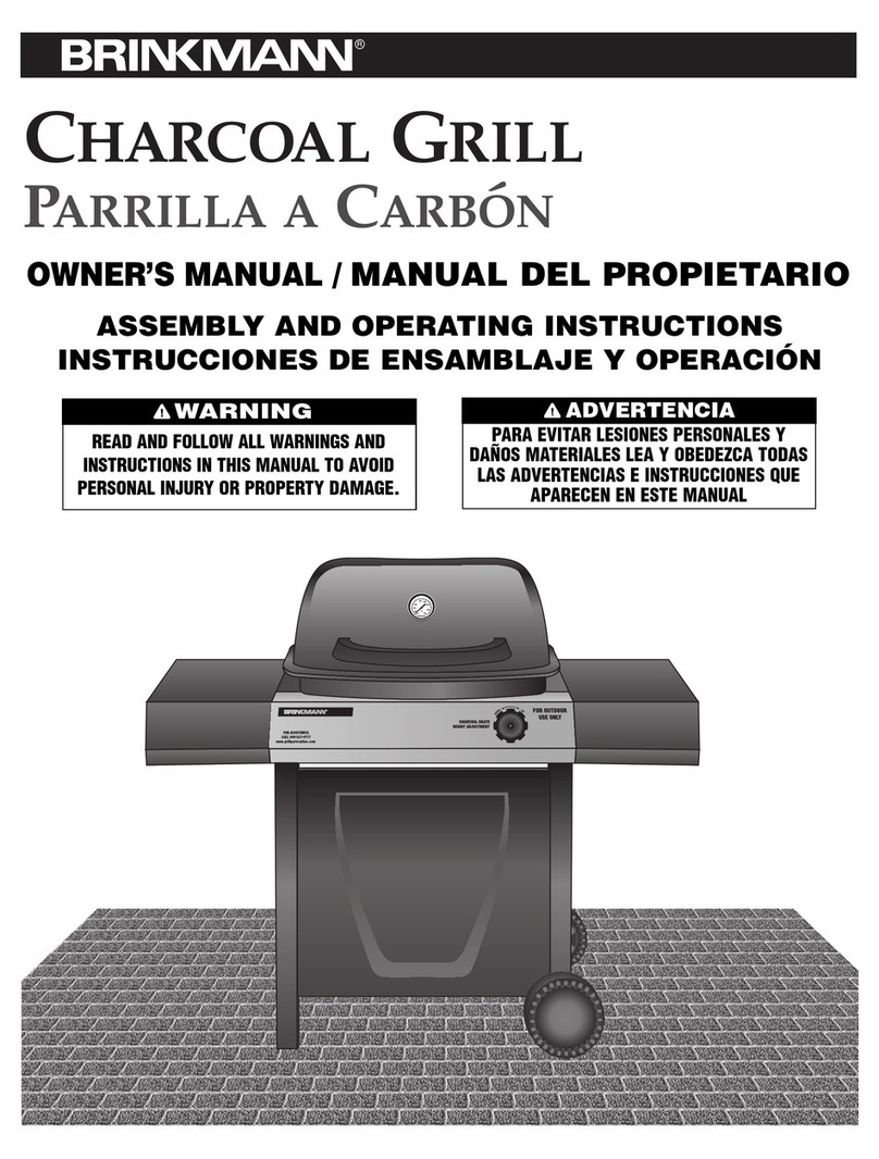 Brinkmann Charcoal Grill owner's manual