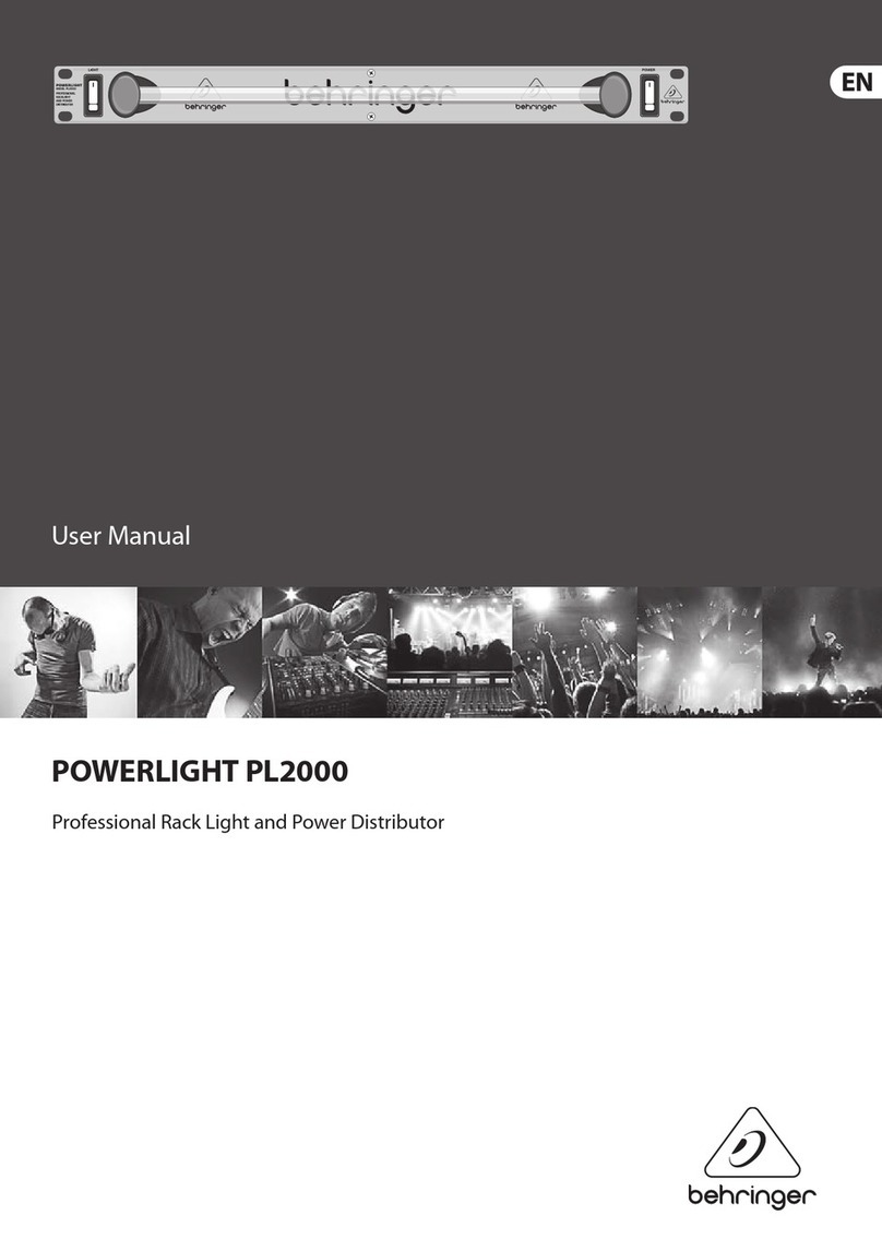 Behringer POWERLIGHT PL2000 user manual
