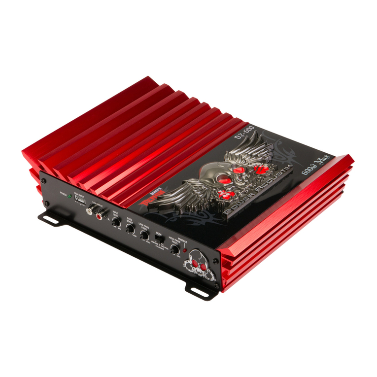 PowerAcoustik D2-600 Programming manual