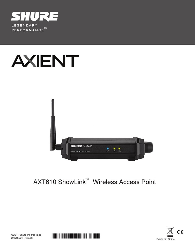 Shure AXT610 ShowLink user guide