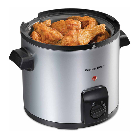 Proctor-Silex Deep Fryer User instructions