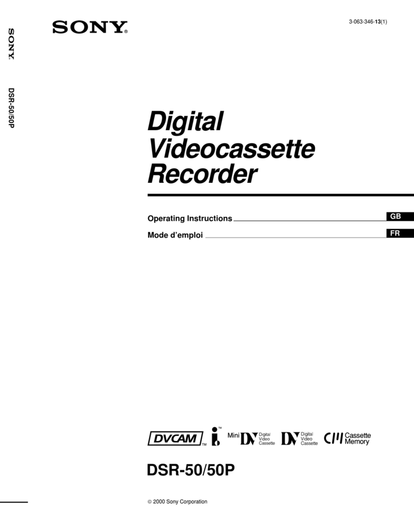 Sony DVCAM DSR-50P User manual