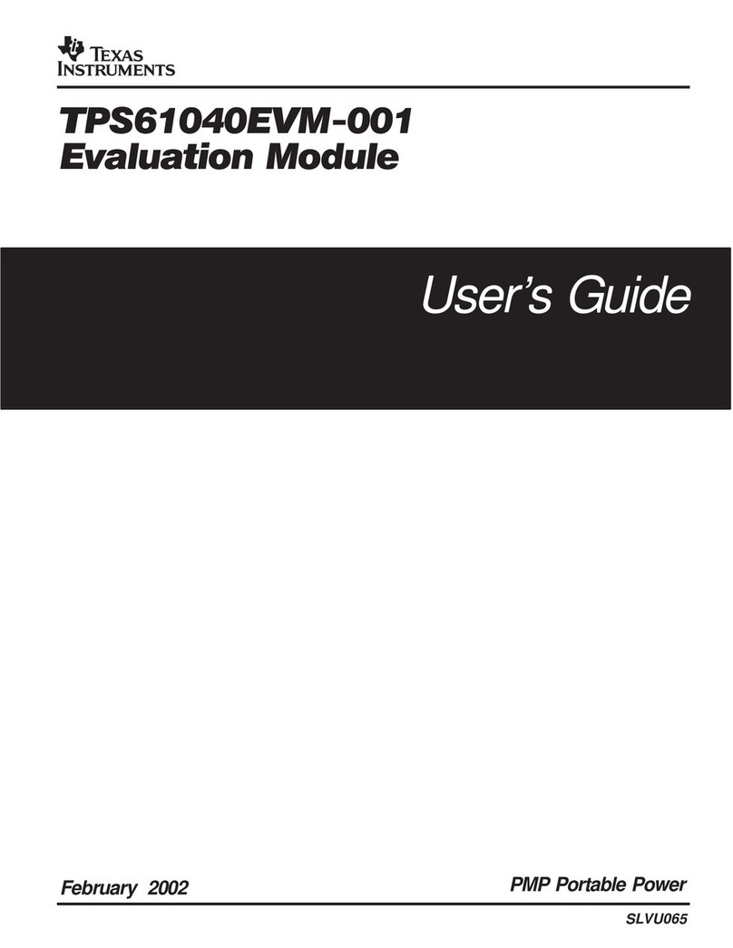 Texas Instruments TPS61040EVM User manual