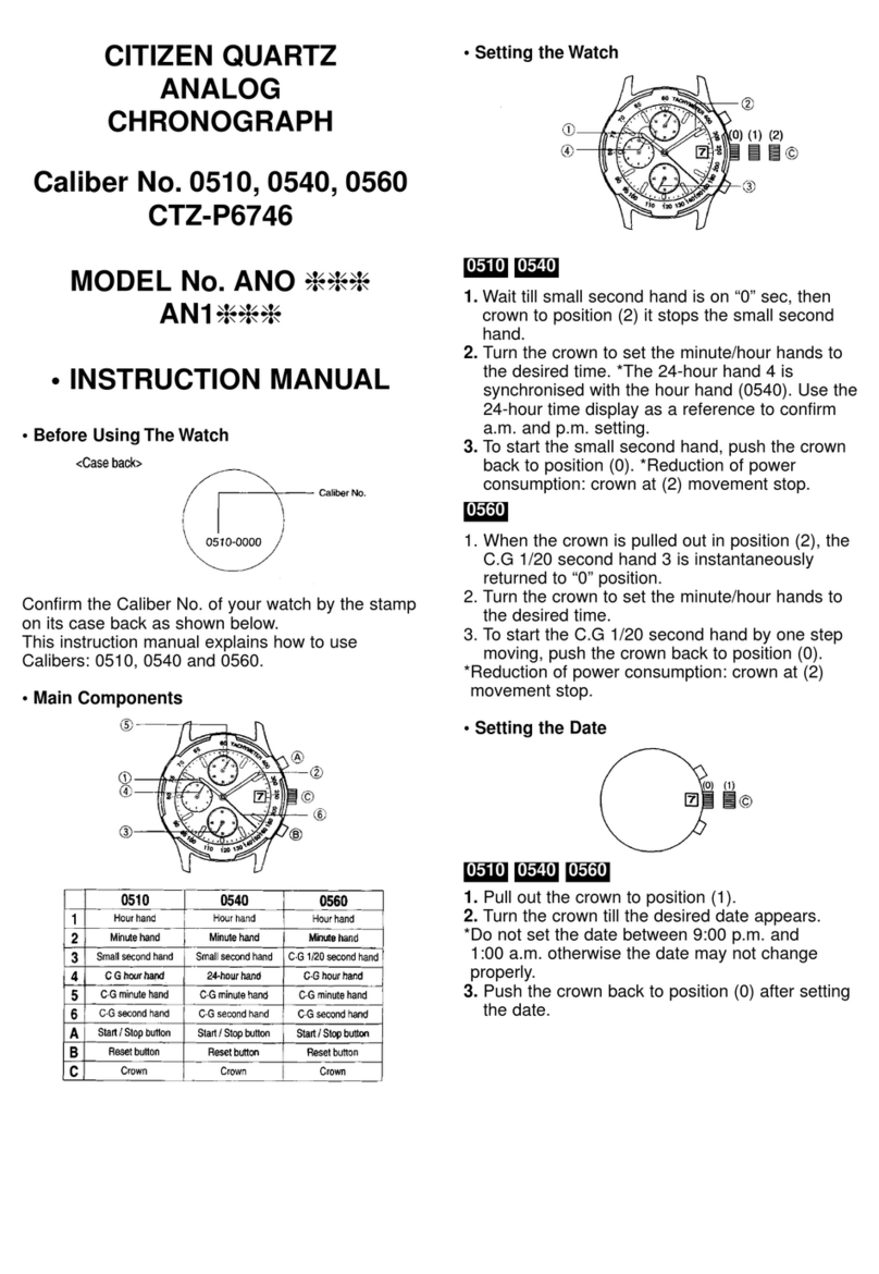 Citizen ANO instruction manual