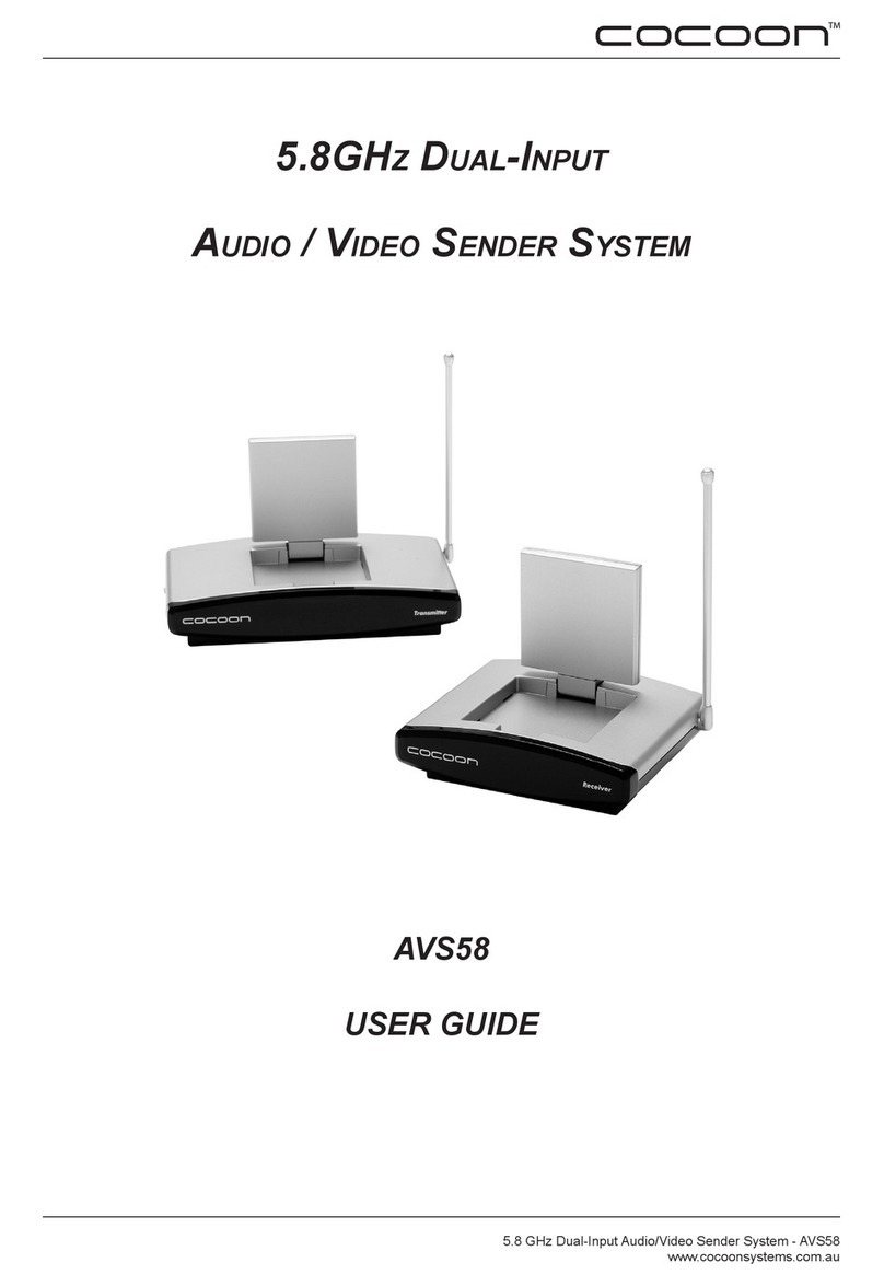 Cocoon AVS58 User manual