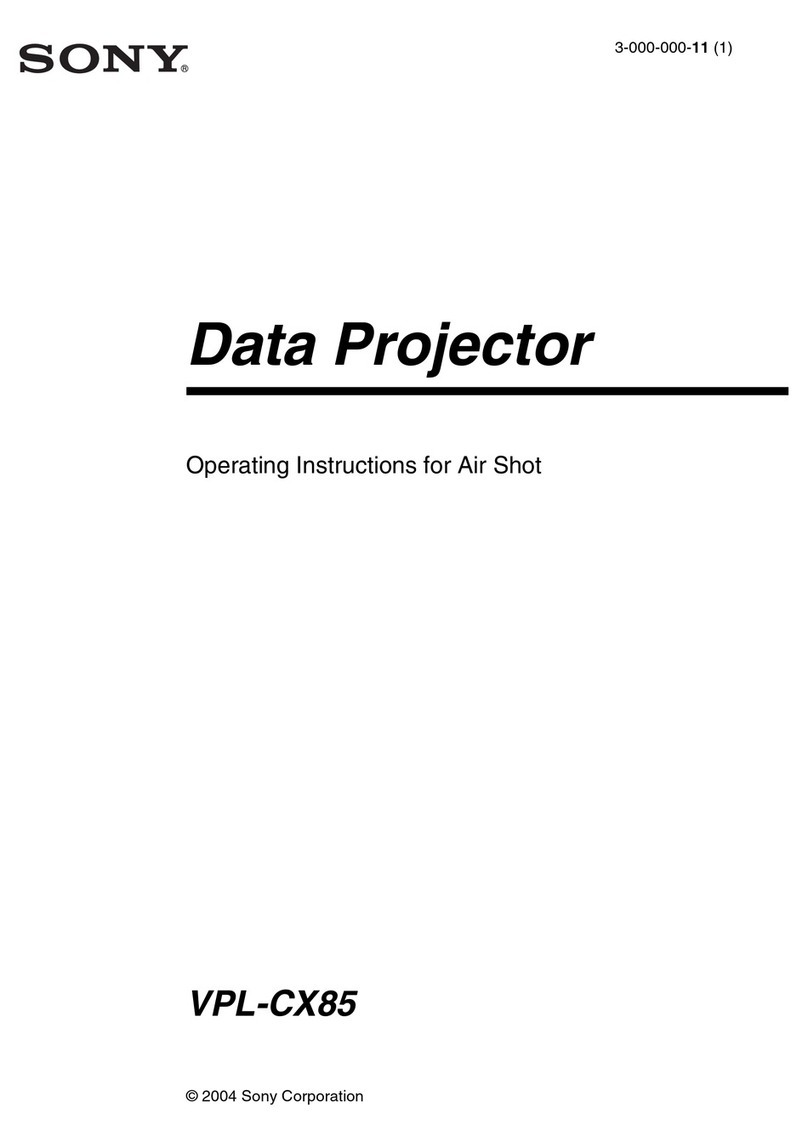 Sony VPL-CX85 operating instructions