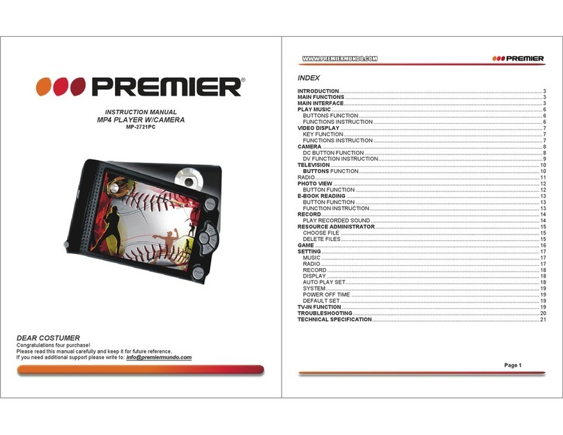 Premier MP-2721PC instruction manual