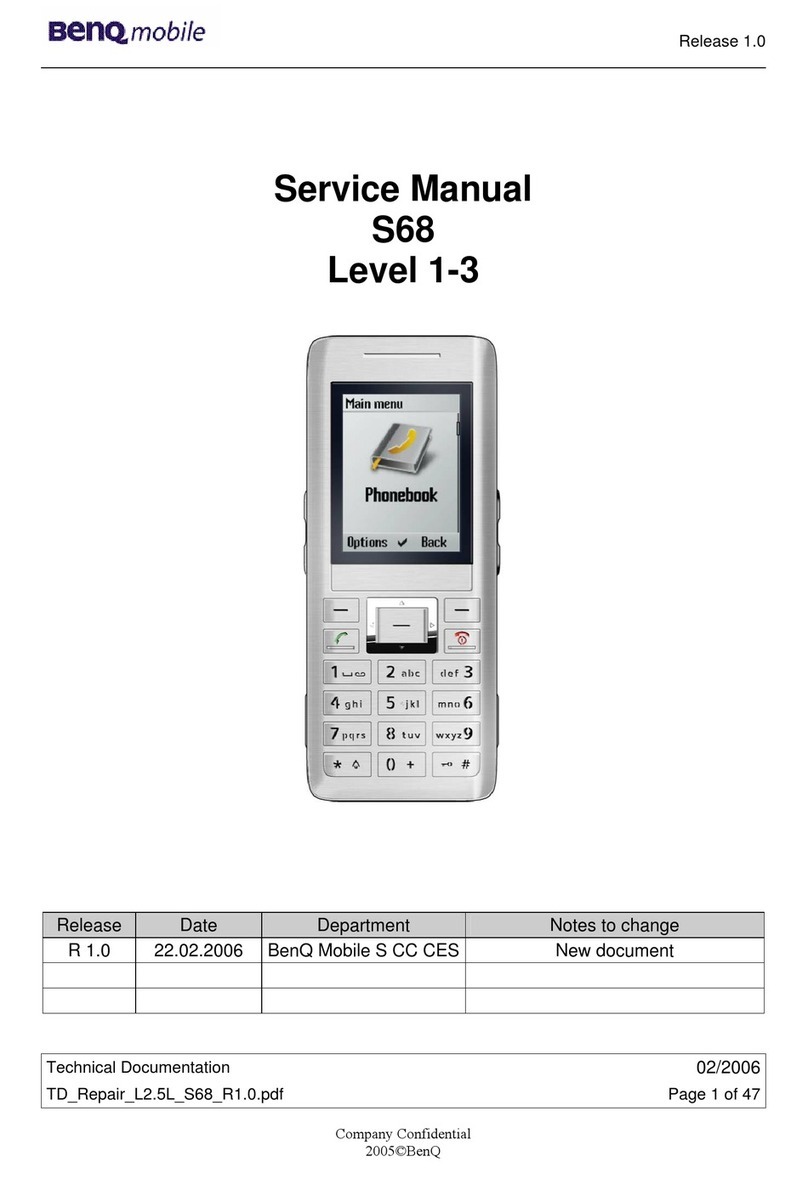 BenQ mobile S68 Service manual