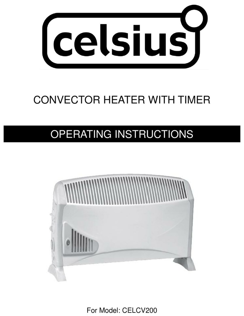 Celsius CELCV200 operating instructions
