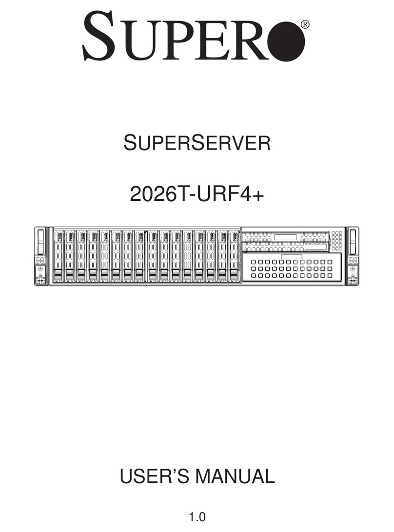 Supero SUPERSERVER 2026T-URF4+ User manual Supero SUPERSERVER 2026T-URF4+ User manual