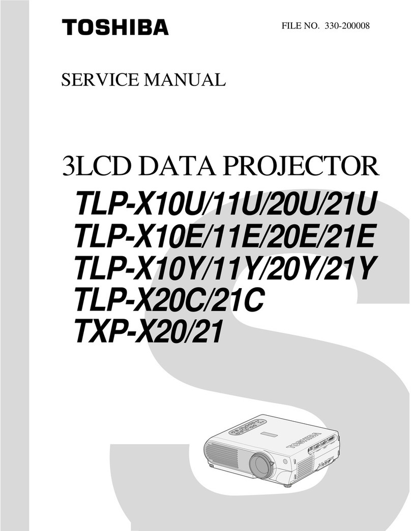 Toshiba TLP-X10U User manual