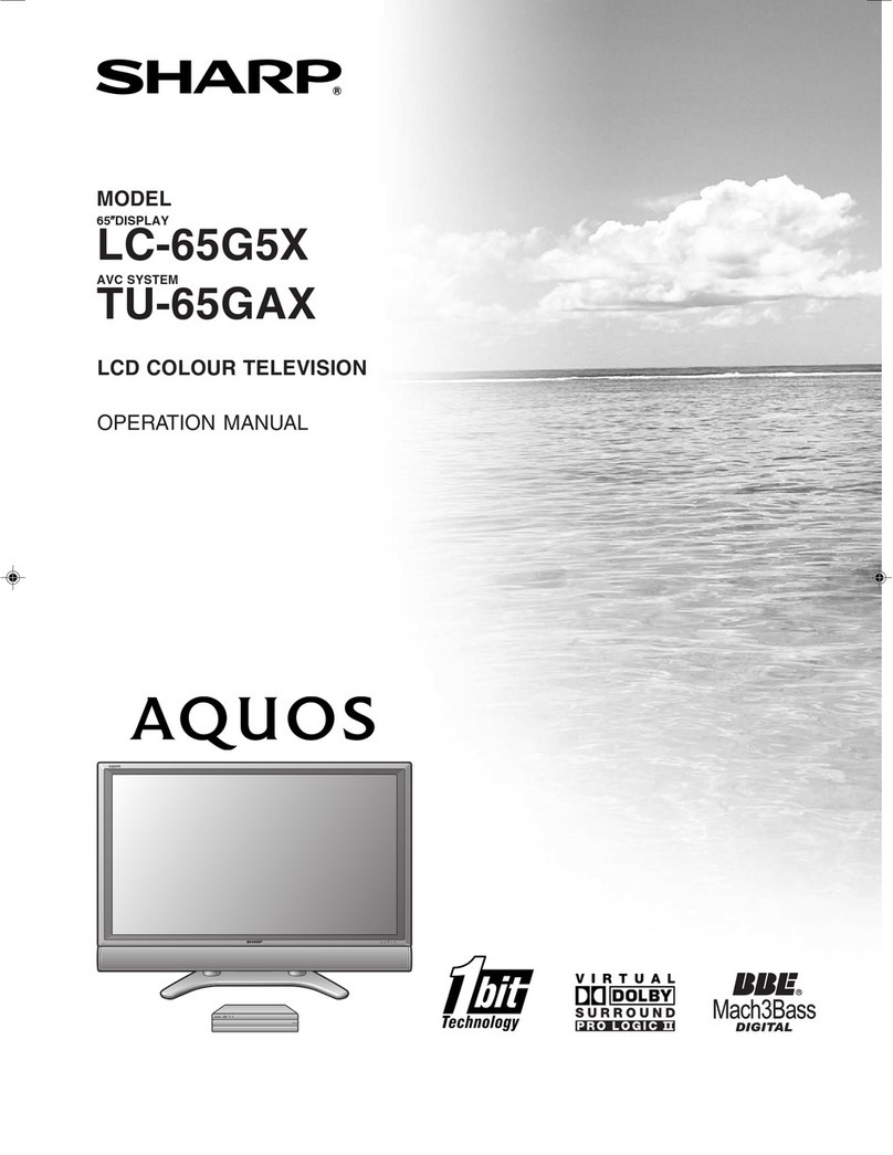 Sharp LC-65G5X User manual
