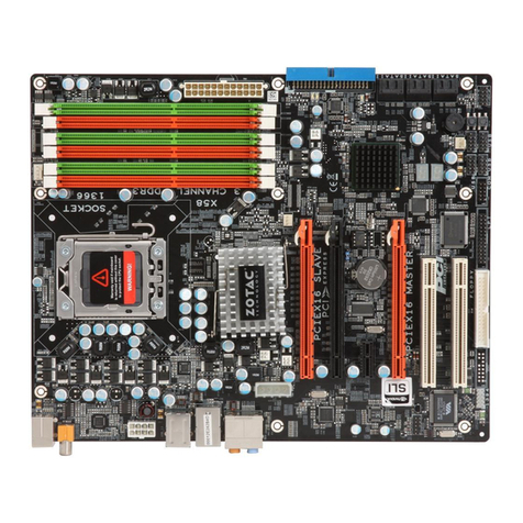 Zotac X58 User manual