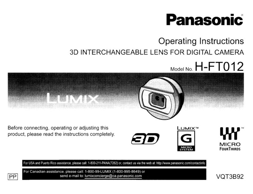 Panasonic Lumix H-FT012 User manual