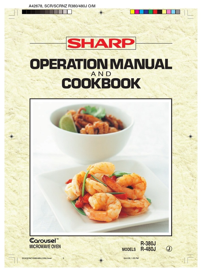 Sharp Carousel R-380J User manual