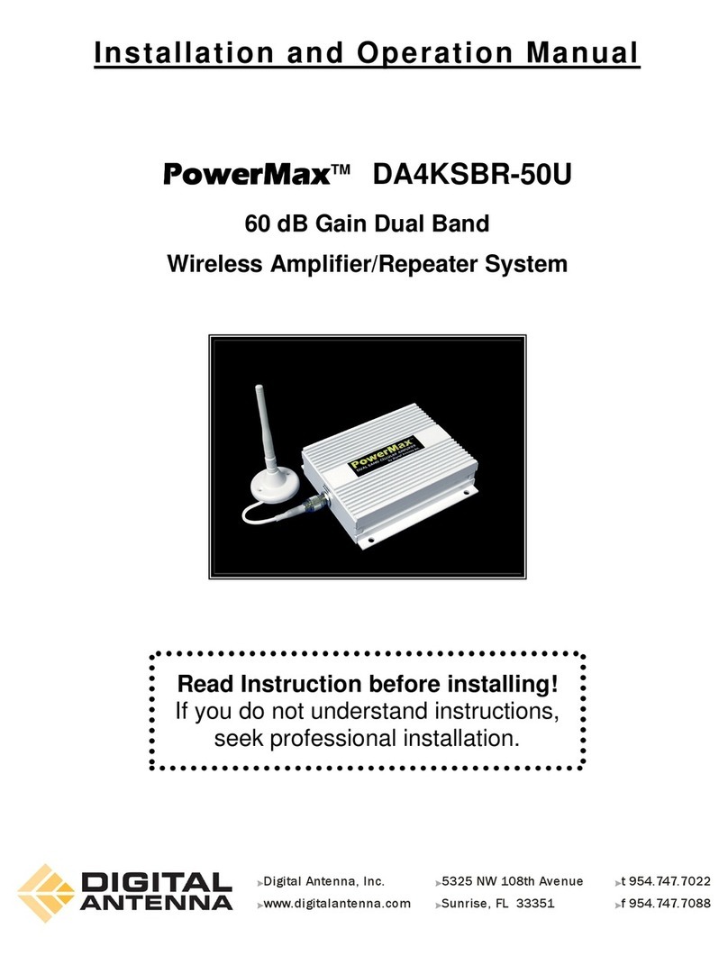 Digital Antenna PowerMax DA4KSBR-50U Installation and operation manual