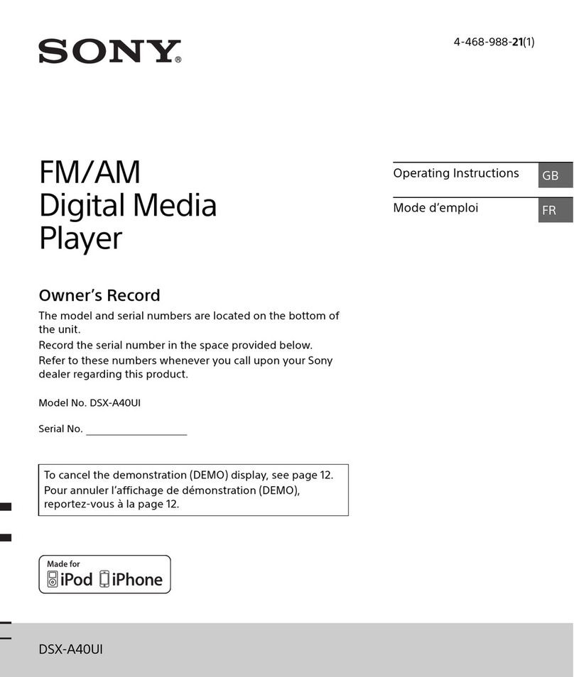 Sony DSX-A40UI operating instructions