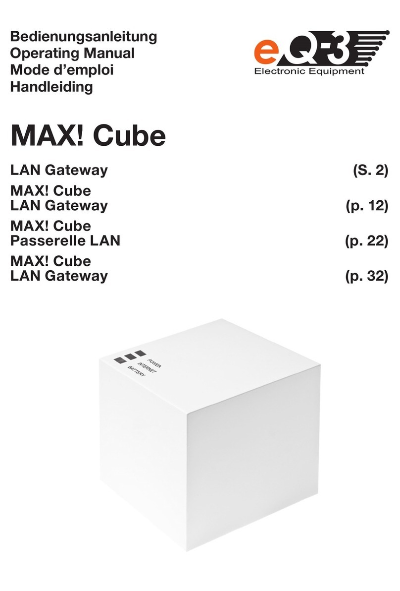 EQ3 MAX! Cube operating manual