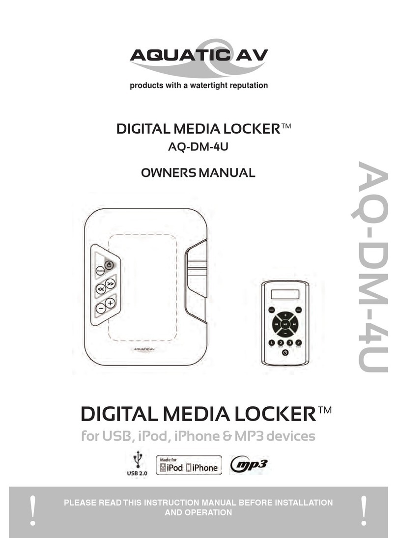 Aquatic AQ-DM-4U owner's manual