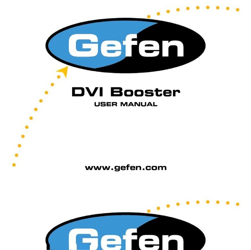 Gefen DVI Booster User manual Gefen DVI Booster User manual