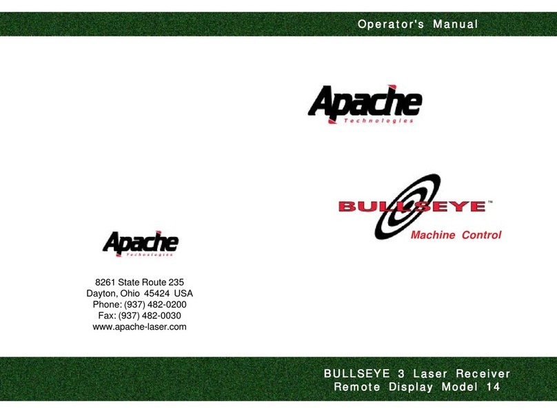 Apache Technologies Bullseye 3 Operator's manual Apache Technologies Bullseye 3 Operator's manual