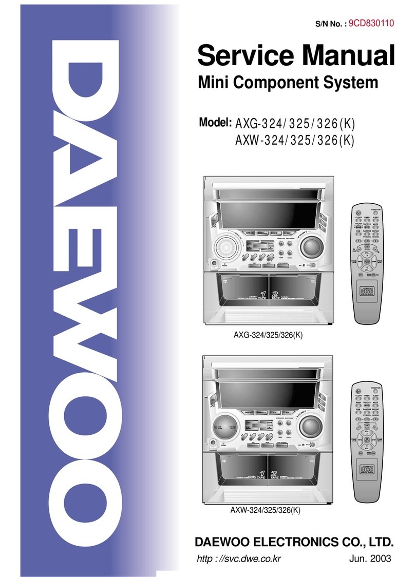 Daewoo AXG-324 Service manual