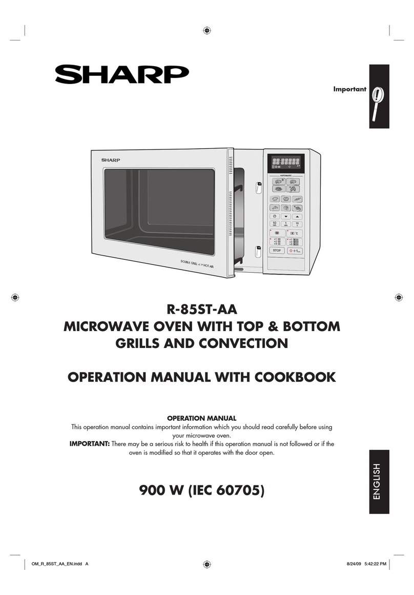 Sharp R-85ST-AA User manual Sharp R-85ST-AA User manual