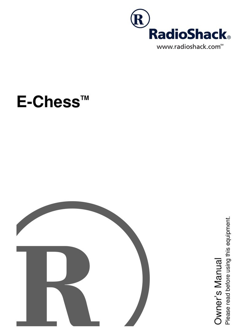 Radio Shack E-Chess owner's manual