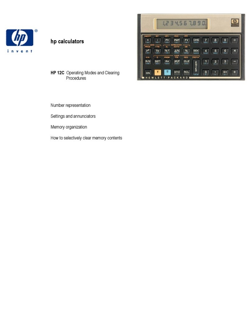 HP 12C User manual